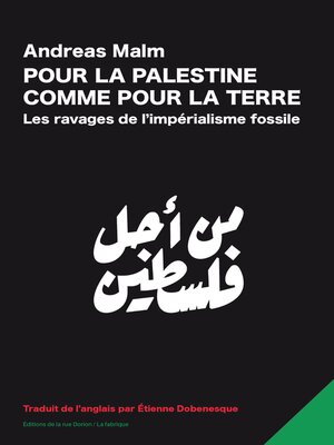 cover image of Pour la Palestine comme pour la Terre
